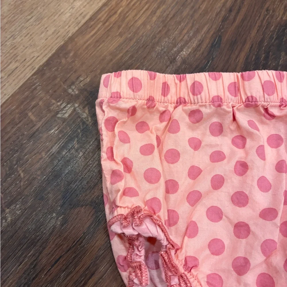 Matilda Jane Pink Polka Dot Bloomers Diaper Cover Spring Summer Outfit 12-18m